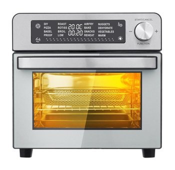 Kiwi KAF-5551 Airfryer 6 lt Tek Hazneli Led Ekranlı Yağsız Sıcak Hava Fritözü İnox