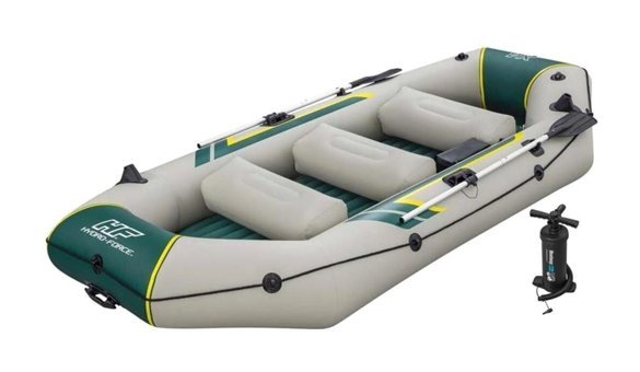 Bestway HydroForce Ranger Elite X4 3.20 m 4 Kişilik Şişme Bot Beyaz Yeşil