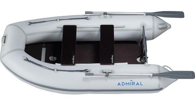 Admiral 2.50 m Ahşap Tabanlı 2 Kişilik Şişme Bot Beyaz