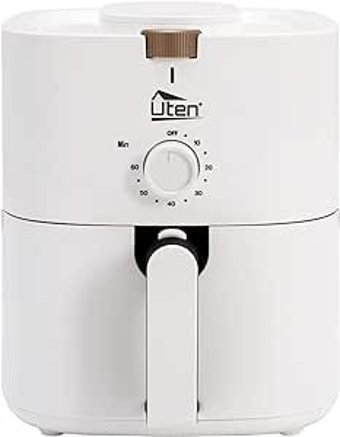 Uten Airfryer 4 lt Tek Hazneli Yağsız Sıcak Hava Fritözü Beyaz