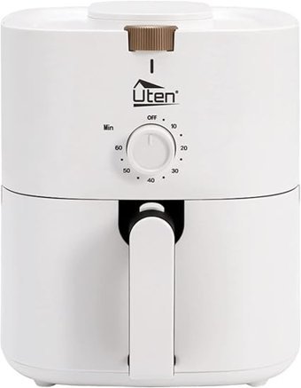 Uten Airfryer 4 lt Tek Hazneli Yağsız Sıcak Hava Fritözü Beyaz