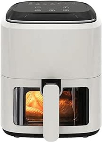 Divine Alliance ‎B0Cds3Bw1K Airfryer Tek Hazneli Led Ekranlı Yağsız Sıcak Hava Fritözü Beyaz