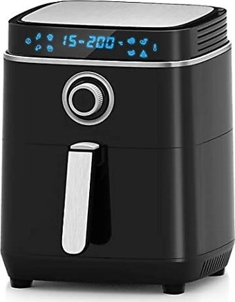 Ozeanos Ot-AF-35B Airfryer 3.5 lt Tek Hazneli Led Ekranlı Yağsız Sıcak Hava Fritözü Siyah