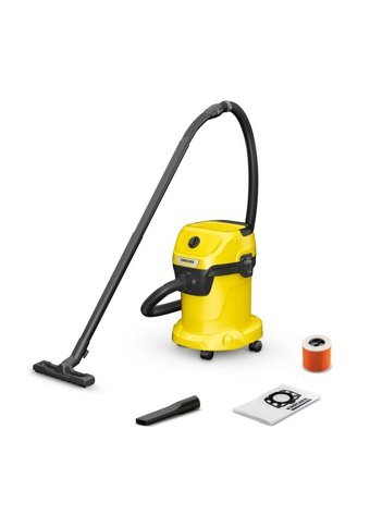 Karcher WD 3 V-17/14/20 1000 W Dikey Toz Torbalı Süpürge Sarı