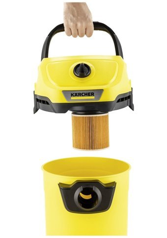 Karcher WD 3 V-17/14/20 1000 W Dikey Toz Torbalı Süpürge Sarı