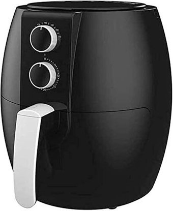 Generic Airfryer 4.5 lt Tek Hazneli Yağsız Sıcak Hava Fritözü Siyah