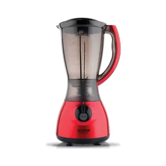 Schafer Blendy 1500 ml Buz Kırıcılı Çift Bıçaklı Tekli Mini Sürahili Blender Kırmızı