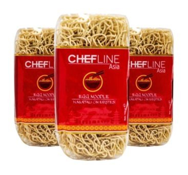 Chefline Asia Yumurtalı Çin Eriştesi Egg Noodle 3x350 gr