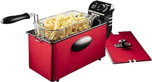 Bestron ‎AF357R 3.5 lt Tek Hazneli Yağlı Fritöz Kırmızı