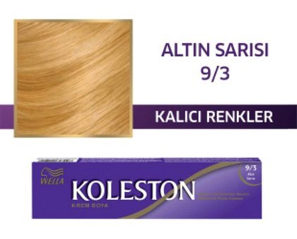 Wella Koleston 9.3 Altın Sarı Krem Saç Boyası 50 ml