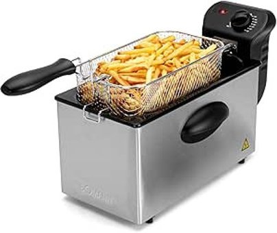 Bomann FR 2264 CB 3 lt Tek Hazneli Yağlı Fritöz Gri