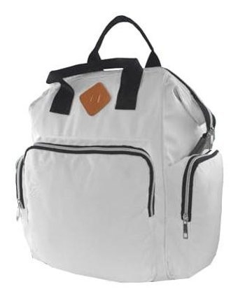 Bagorama Mom Fermuarlı Polyester Bebek Omuz Çantası Açık Gri