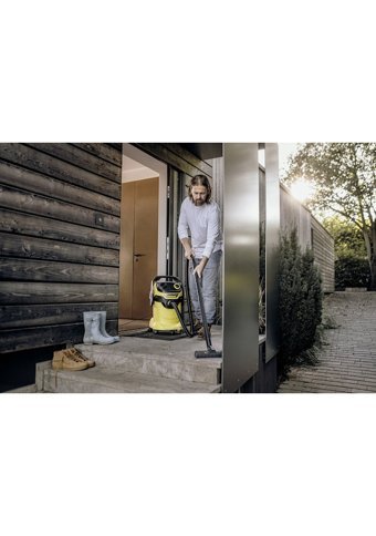 Karcher WD 5 V-25/6/22 EU 1100 W Dikey Toz Torbalı Süpürge Sarı - Siyah
