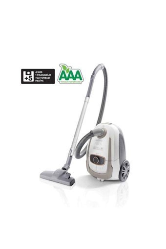 Arzum Ar4002 Cleanart Silence Pro Energy 800 W Yatay Hepa Filtreli Turbo Başlıklı Toz Torbalı Süpürge Beyaz - Gri