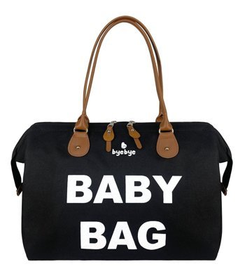 Bye Bye Baby Bag Fermuarlı Bebek Kol Çantası Siyah