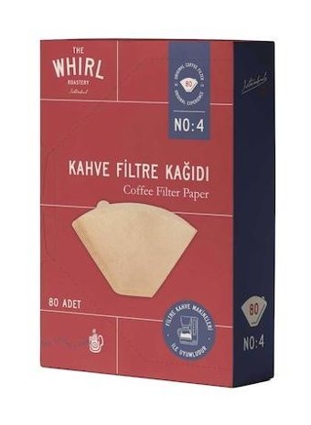 The Whirl 4 Numara Filtre Kahve Kağıdı 80'li