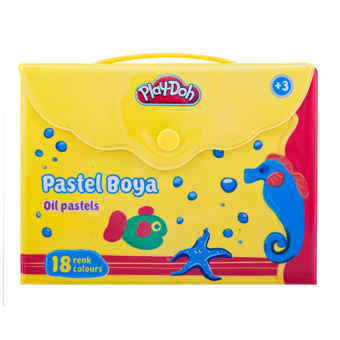 Play-Doh Çantalı 18'li Yağlı Pastel Boya Seti
