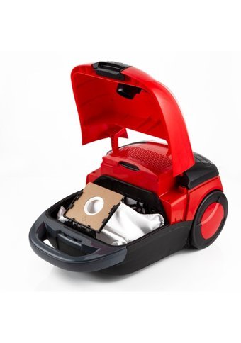 Voog PRA-1602828-5675 1200 W Yatay Hepa Filtreli Toz Torbalı Süpürge Kırmızı