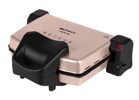Sunny Vesta 4 Dilim Döküm Çıkartılabilir Plaka Çift Taraflı Rose Gold Izgaralı Tost Makinesi