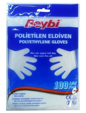 Beybi One Size Temizlik Eldiveni 100 Adet
