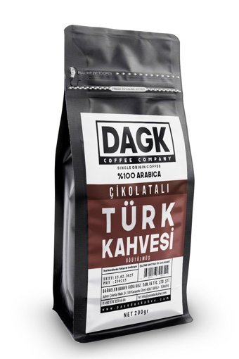 Dagk Çikolatalı Orta Kavrulmuş Türk Kahvesi 200 gr