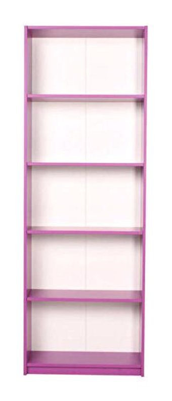Adore Mobilya 5 Raflı Suntalam 170 cm Mor Kitaplık