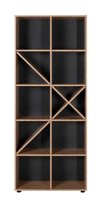 Adore Mobilya 10 Raflı Suntalam 188 cm Ceviz Kitaplık