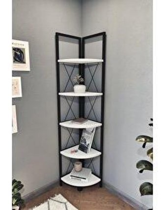 Bofigo 5 Raflı Suntalam 159 cm Beyaz Kitaplık