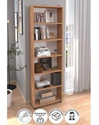 Bofigo 6 Raflı Suntalam 174 cm Çam Kitaplık