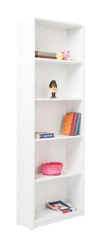 Adore Mobilya 5 Raflı Suntalam 182 cm Beyaz Kitaplık