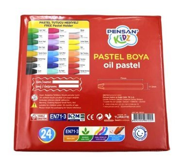 Pensan Kidz Çantalı 24 Renk Pastel Boya
