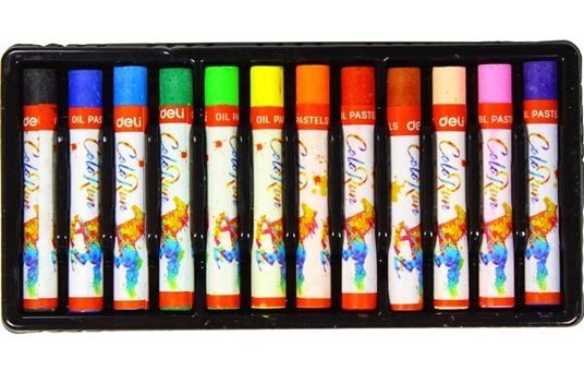 Deli Yağlı 12'li Pastel Boya