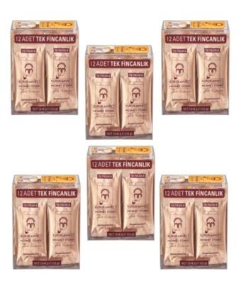 Kurukahveci Mehmet Efendi Sade Orta Kavrulmuş Türk Kahvesi 6x12x6 gr