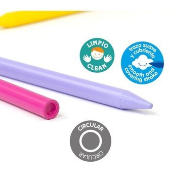 Mikro 12 Renk Kapaklı Pastel Boya