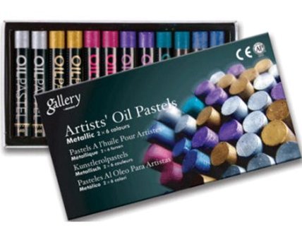 Mungyo Gallery Metallic Yağlı Pastel 12 Renk Metalik Pastel Boya