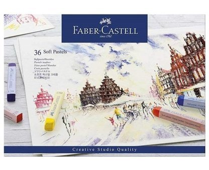 Faber-Castell Soft Pastels, Toz Pastel Set 36 Renk Pastel Boya