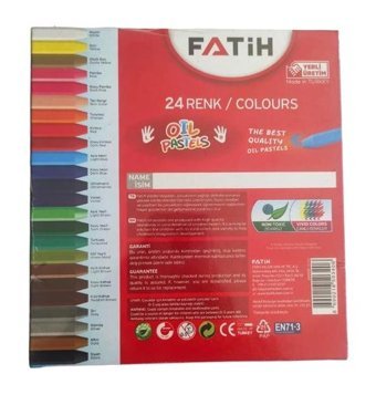 HobiMarketart 24'lü Karton Kutu Pastel Boya