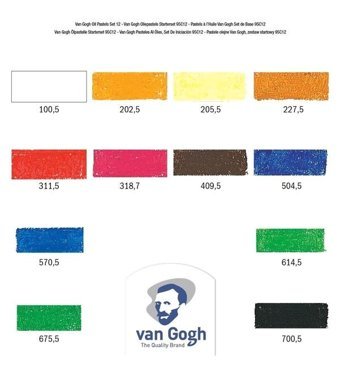 Vgogh Yağlı 12'li Pastel Boya
