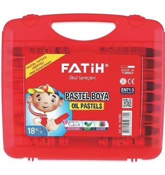 Fatıh 18 Renk Kıng Sıze Çantalı Pastel Boya