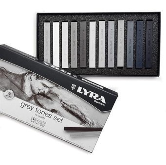Gri Tonlar Toz Pastel 12 Renk Pastel Boya