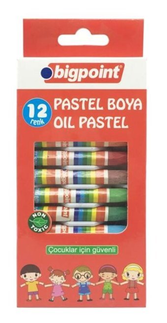 Bigpoint 12'li Yağlı Seti Pastel Boya