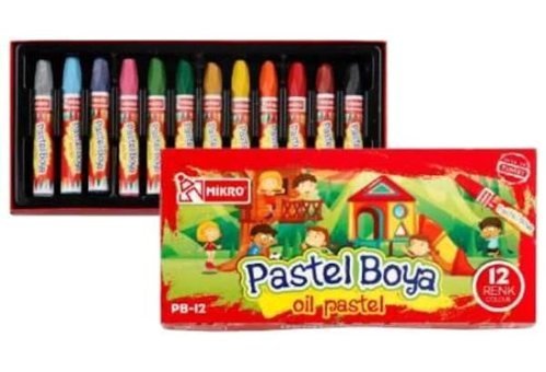 Mikro 12 Renk Kapaklı Pb12N Pastel Boya