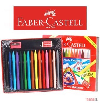 Faber-Castell Wax Crayon Mum Boya 15 Li Renk Pastel Boya