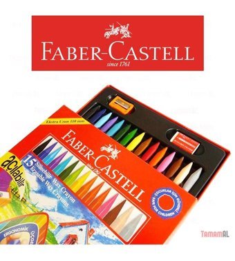 Faber-Castell Wax Crayon Mum Boya 15 Li Renk Pastel Boya