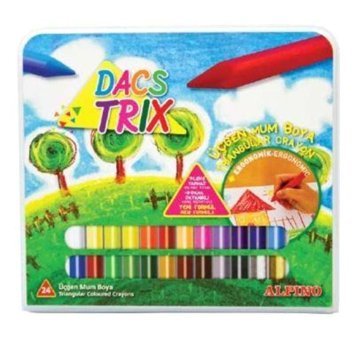 Alpino Mum Dacstrix Çantalı Üçgen 24'lü Pastel Boya
