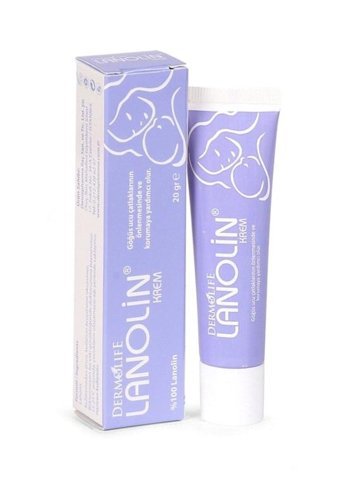 Dermolife Lanolin Fort Çatlak Önleyici Lanolinli Doğal 20 gr Göğüs Ucu Kremi