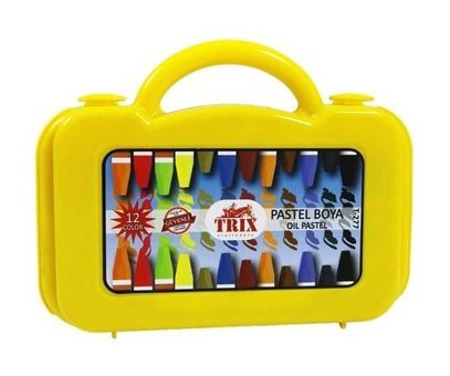 Trix 12 Renk Çantalı Pastel Boya