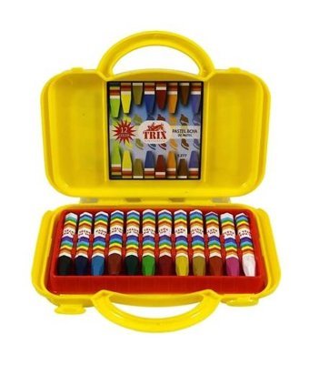 Trix 12 Renk Çantalı Pastel Boya