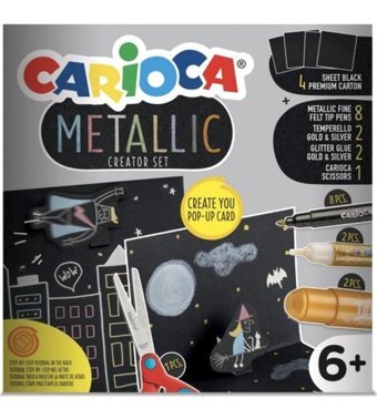 Carioca Metalik Kalemli Yaratıcı Boyama Seti Pastel Boya