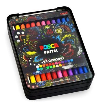 Uni Posca Kalemi 24'lü Kalem Kutu Set Pastel Boya